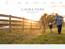 Tablet Screenshot of laurayangphotography.com
